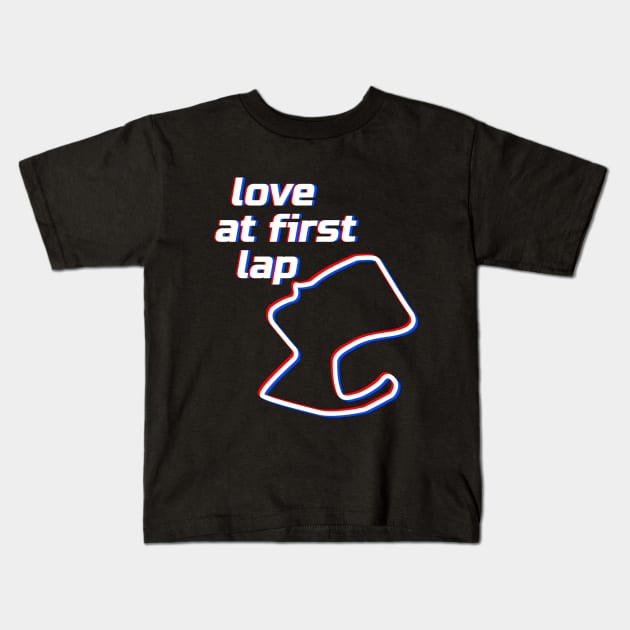 Love at first lap - Laguna Seca. Racing & Sim Racing - Motorsport Collection. Kids T-Shirt by rimau